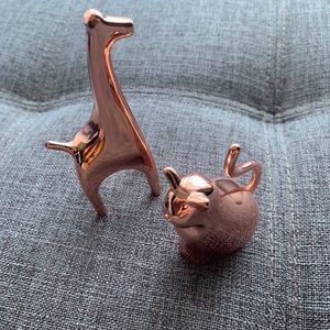 Giraffe & Cat Decorative Ring Holders